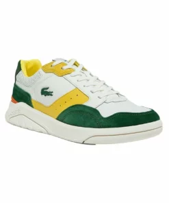 Lacoste Baskets Basses - Off White & Dark Green