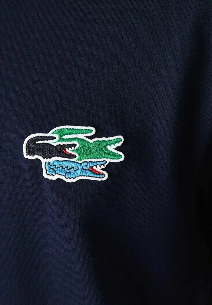 Lacoste T-shirt Basique - Bleu Marine 4 Lacoste T-shirt Basique - Bleu Marine – Image 4