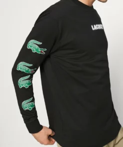 Lacoste T-shirt à Manches Longues - Noir -Lacoste Soldes Magasin 4bd8f2dad02d44ba89cc1aa3f0feeaed