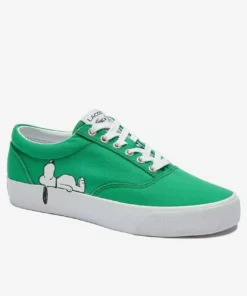 LACOSTE X PEANUTS - Baskets Basses - Grn/wht