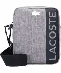 Lacoste Sac Bandoulière - Gris Chine Noir