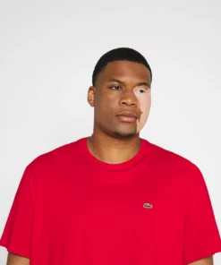 Lacoste T-shirt Basique - Rouge -Lacoste Soldes Magasin 4e5256349780495fa54665a23aa4f71d