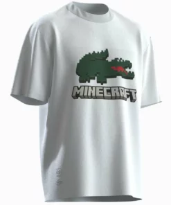 Lacoste MINECRAFT - T-shirt Imprimé - Blanc -Lacoste Soldes Magasin 4eba37f2985b4e5bb9a7911ab55e7319