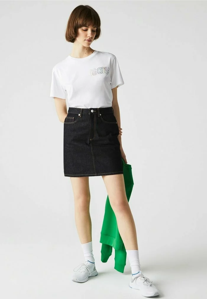 Lacoste Jupe En Jean - Bleu 1 Lacoste Jupe En Jean - Bleu