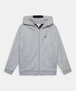 Lacoste Sweat à Capuche Zippé - Mottled Light Grey