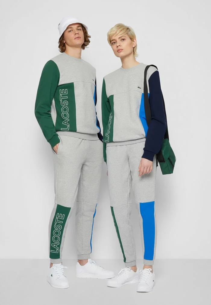 Lacoste UNISEX - Pantalon De Survêtement - Silver Chine/blue Royal/green 2 Lacoste UNISEX - Pantalon De Survêtement - Silver Chine/blue Royal/green – Image 2