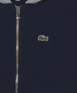 Lacoste UNISEX - Sweat à Capuche Zippé - Navy Blue -Lacoste Soldes Magasin 50bf9c25646f4027ba864cc0938fa961