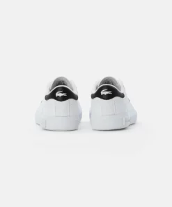 Lacoste POWERCOURT - Baskets Basses - White/black -Lacoste Soldes Magasin 517a2c9240344dcea9eb26e96894b8d6