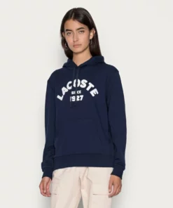 Lacoste Sweat à Capuche - Marine/farine