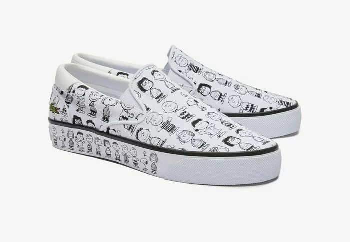 LACOSTE X PEANUTS - Baskets Basses - White / Black 3 LACOSTE X PEANUTS - Baskets Basses - White / Black – Image 3