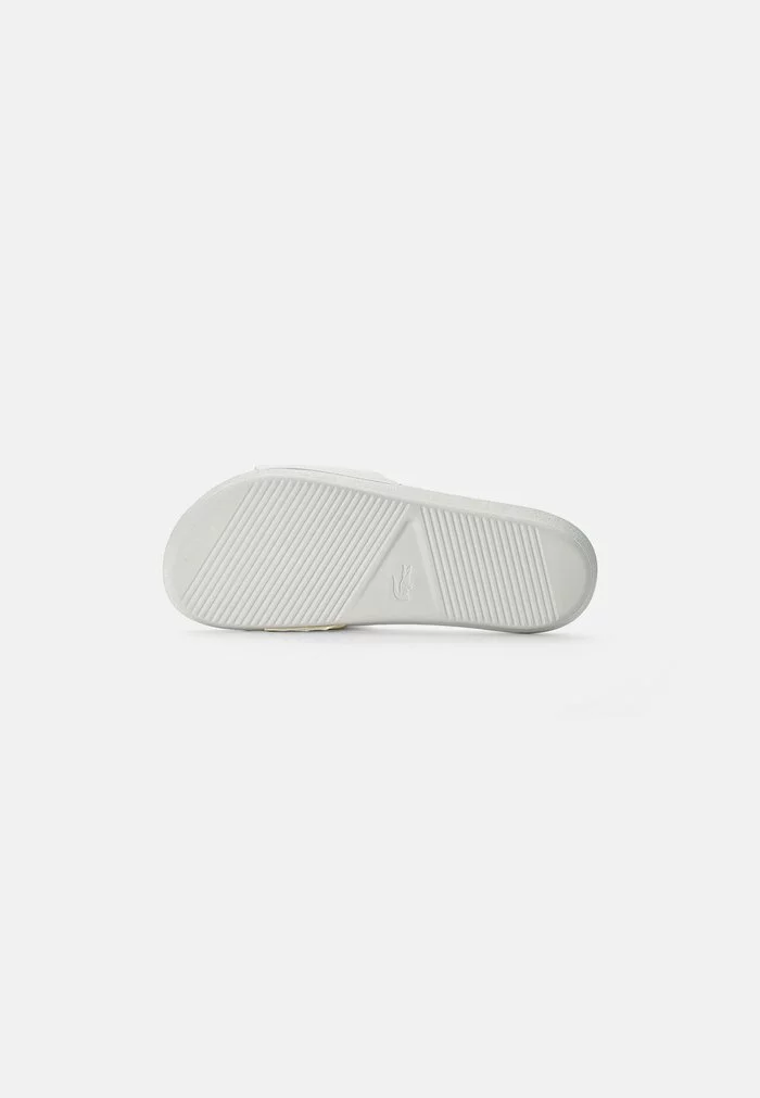 Lacoste CROCO SLIDE - Mules - Wht/slv 5 Lacoste CROCO SLIDE - Mules - Wht/slv – Image 5