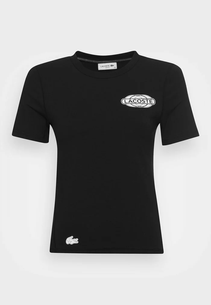 Lacoste EXCLUSIVE - T-shirt Imprimé - Black 4 Lacoste EXCLUSIVE - T-shirt Imprimé - Black – Image 4