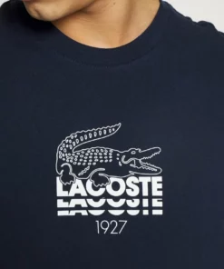 Lacoste T-shirt Imprimé - Navy Blue -Lacoste Soldes Magasin 5359c380afc840abb0888cfe07402a0f