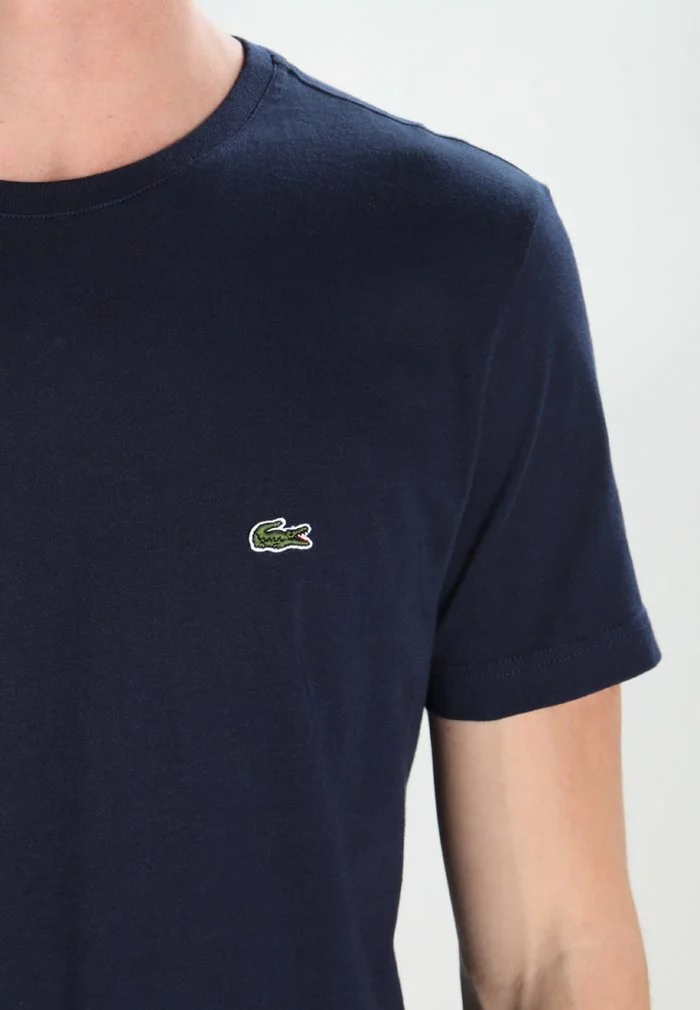 Lacoste T-shirt Basique - Navy Blue 4 Lacoste T-shirt Basique - Navy Blue – Image 4