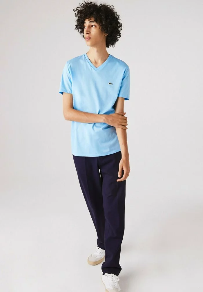 Lacoste T-shirt Basique - Bleu 1 Lacoste T-shirt Basique - Bleu
