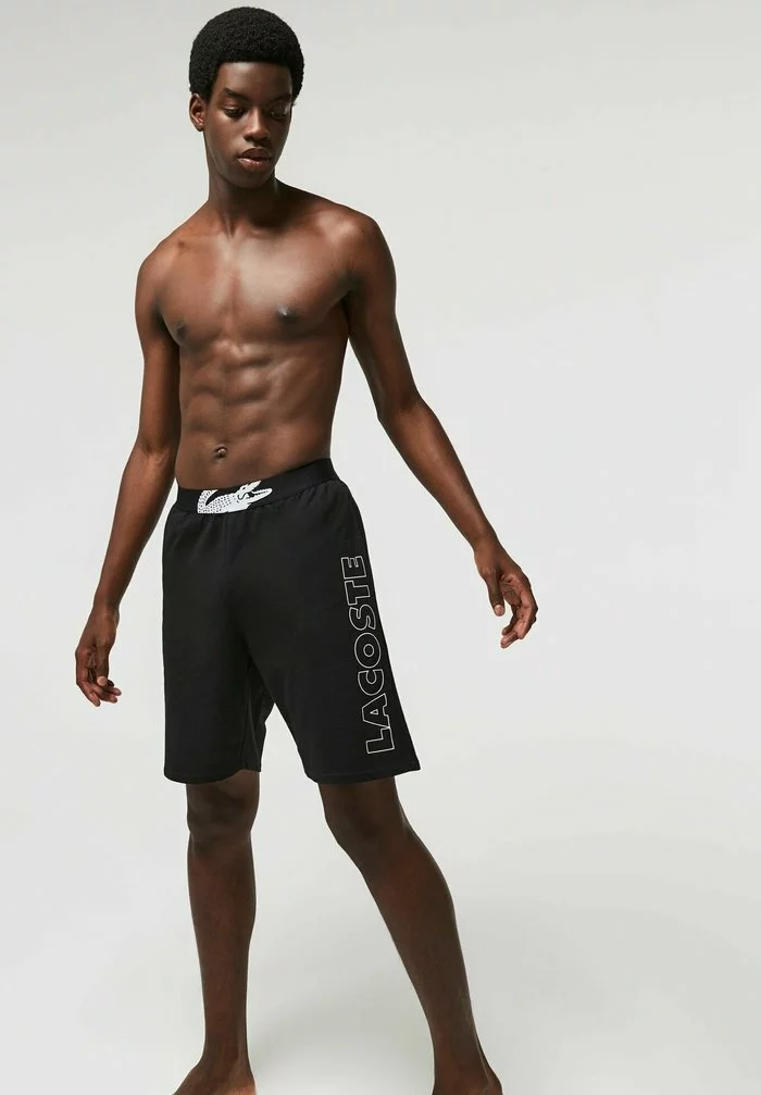 Lacoste Caleçon - Noir Blanc 1 Lacoste Caleçon - Noir Blanc