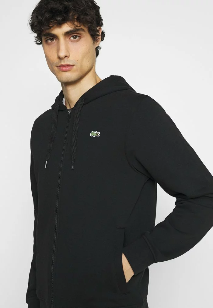 Lacoste PLUS - Sweat à Capuche Zippé - Black 4 Lacoste PLUS - Sweat à Capuche Zippé - Black – Image 4