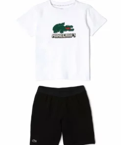 Lacoste X MINECRAFT SET - Pyjama - Blanc / Noir