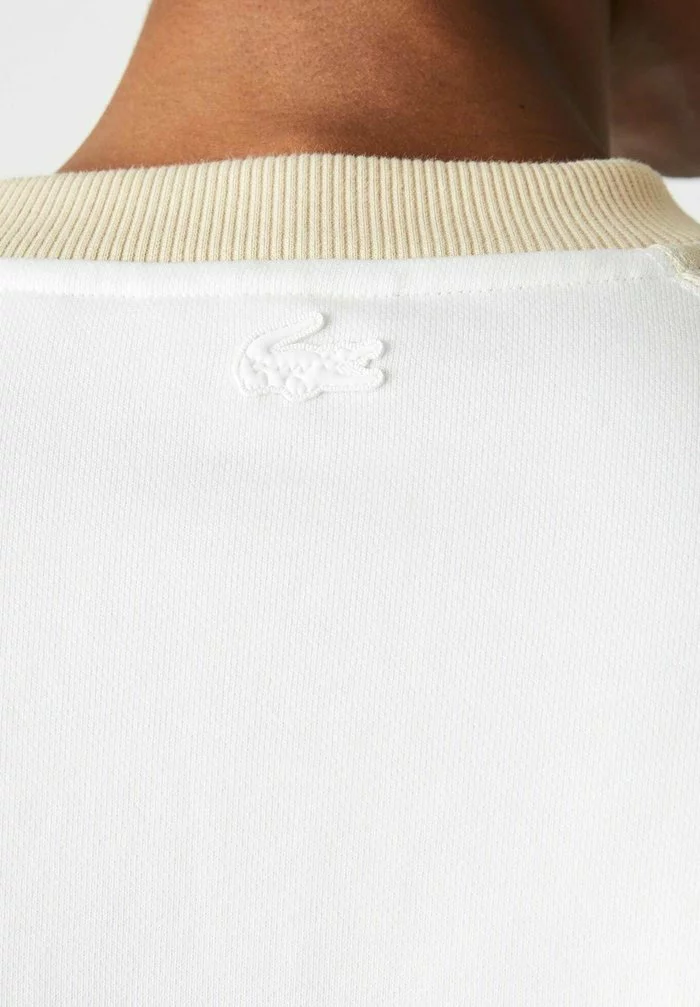 Lacoste Sweatshirt - Blanc Beige 4 Lacoste Sweatshirt - Blanc Beige – Image 4