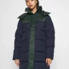 Lacoste BOXY PUFFER - Doudoune - Navy Blue/sinople
