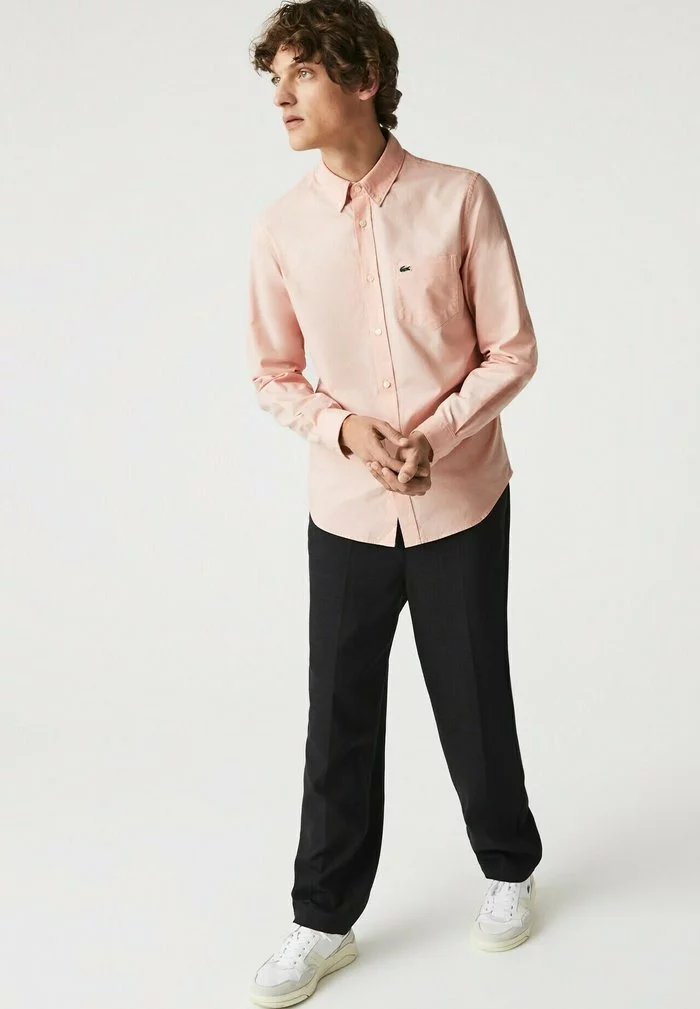 Lacoste Chemise - Rose / Blanc 2 Lacoste Chemise - Rose / Blanc – Image 2