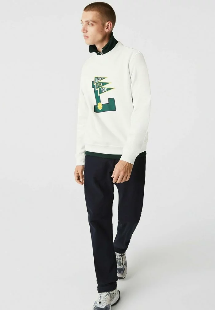 Lacoste Sweatshirt - Blanc 2 Lacoste Sweatshirt - Blanc – Image 2