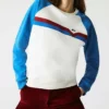 Lacoste Sweatshirt - Blanc / Bleu / Rouge