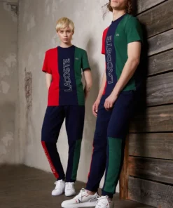 Lacoste UNISEX - T-shirt Imprimé - Marine/rouge Vert
