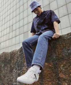 Lacoste CHAYMON - Baskets Basses - White/navy/red