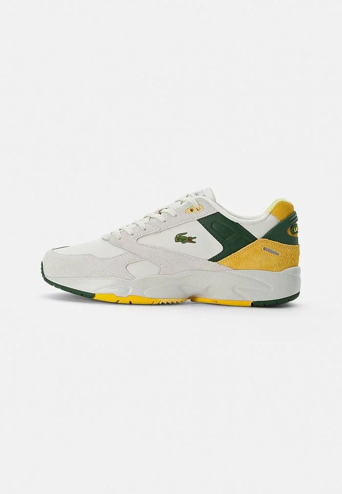 Lacoste STORM - Baskets Basses - Off White/yellow 1 Lacoste STORM - Baskets Basses - Off White/yellow