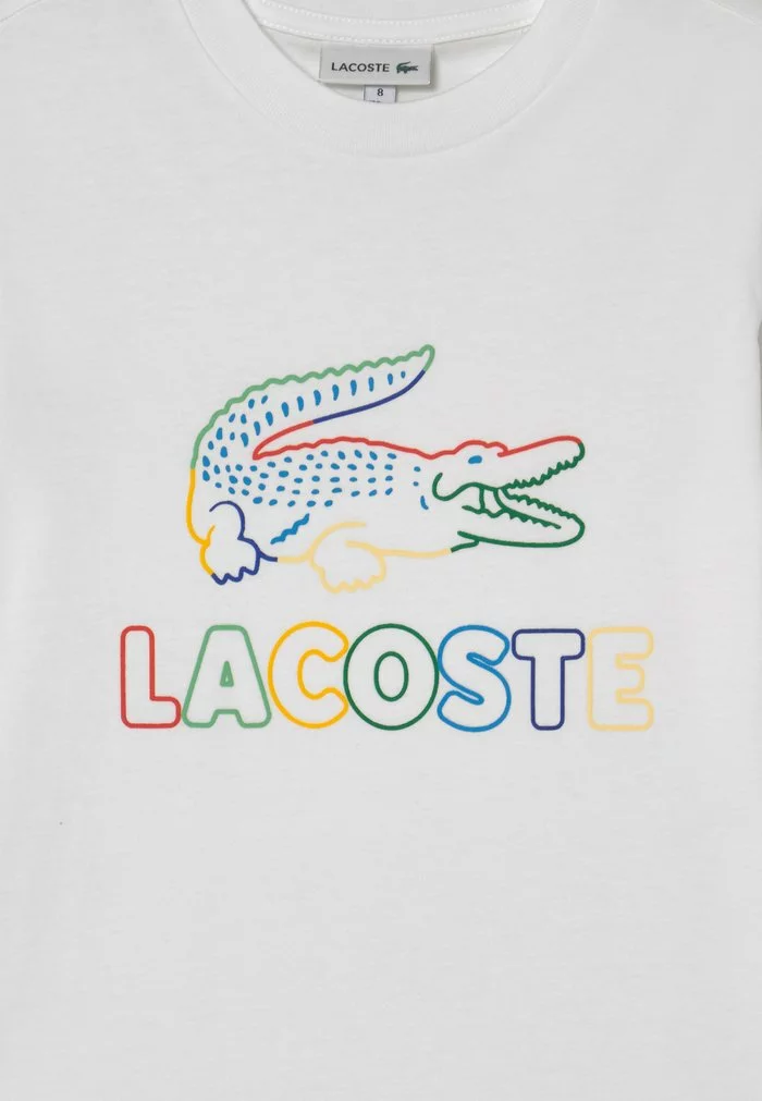 Lacoste T-shirt Imprimé - White/multico 3 Lacoste T-shirt Imprimé - White/multico – Image 3