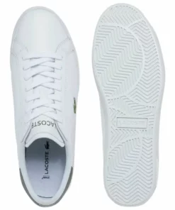 Lacoste POWERCOURT - Baskets Basses - Wht/khk