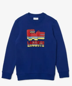 Lacoste Sweatshirt - Bleu / Blanc