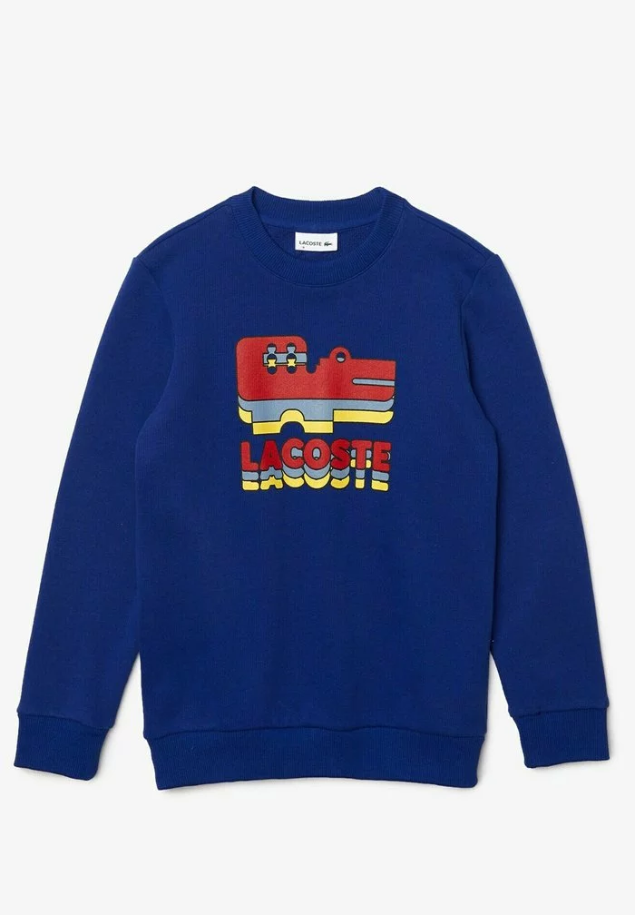 Lacoste Sweatshirt - Bleu / Blanc 1 Lacoste Sweatshirt - Bleu / Blanc