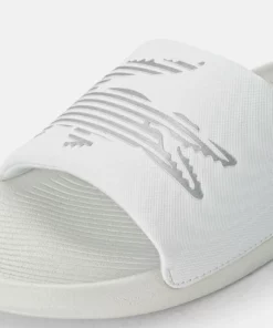 Lacoste CROCO SLIDE - Mules - Wht/slv 11 Lacoste CROCO SLIDE - Mules - Wht/slv -Lacoste Soldes Magasin 5f594293727e48c099351b0d18324af8