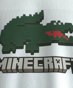 Lacoste MINECRAFT - T-shirt Imprimé - Blanc -Lacoste Soldes Magasin 6000b3893ab64794bea18e625bf06c5b