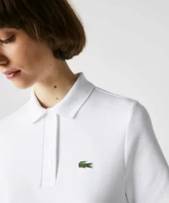 Lacoste Robe En Jersey - Blanc 7 Lacoste Robe En Jersey - Blanc -Lacoste Soldes Magasin 60711f5459cb42d0b626edc83509ab97