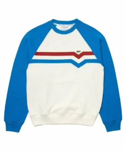 Lacoste Sweatshirt - Blanc Bleu Rouge 10 Lacoste Sweatshirt - Blanc Bleu Rouge -Lacoste Soldes Magasin 610a73ff11a34e309b9760656933d055