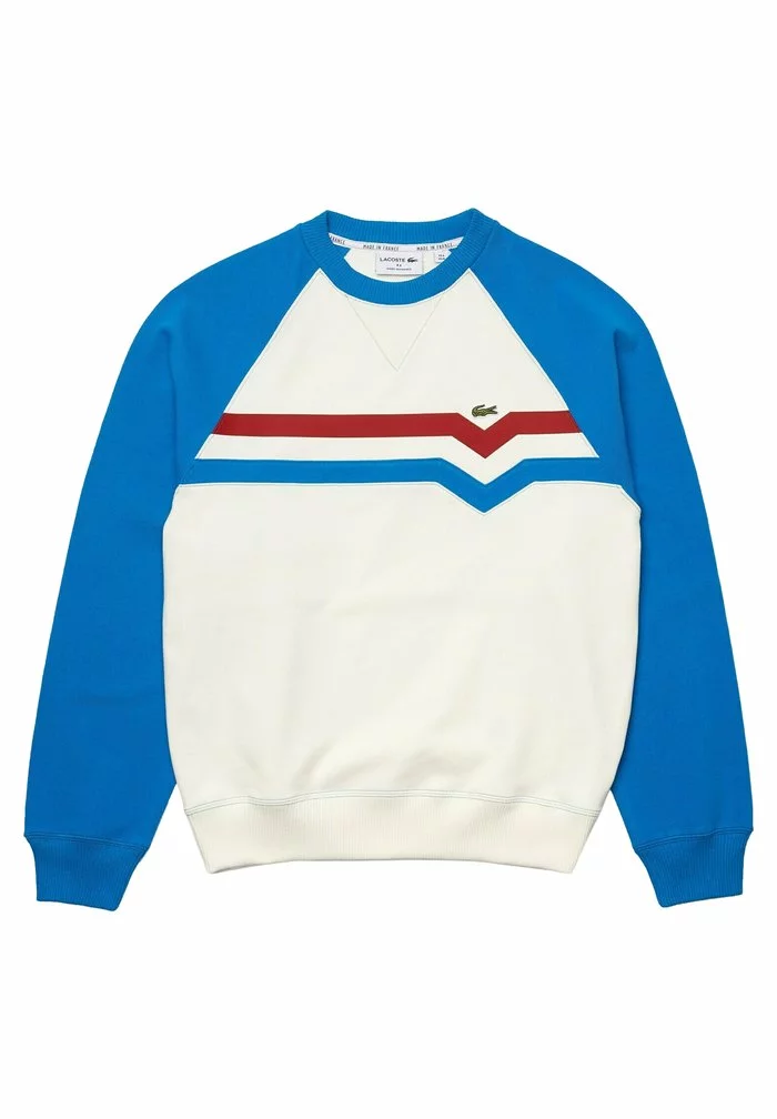 Lacoste Sweatshirt - Blanc Bleu Rouge 5 Lacoste Sweatshirt - Blanc Bleu Rouge – Image 5