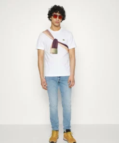 Lacoste T-shirt Basique - White -Lacoste Soldes Magasin 613f45adb93b4d5782c5aac403dbd312