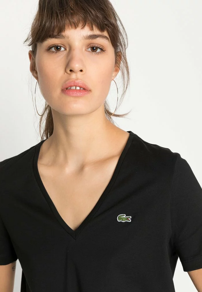 Lacoste T-shirt Basique - Black 5 Lacoste T-shirt Basique - Black – Image 5