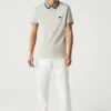 Lacoste Polo - Blanc Beige Bleu Clair