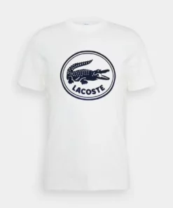 Lacoste T-shirt Imprimé - Farine -Lacoste Soldes Magasin 61f71775cde446938cfb21fe4a41c8e3
