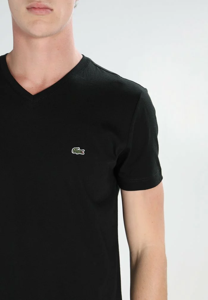 Lacoste T-shirt Basique - Black 4 Lacoste T-shirt Basique - Black – Image 4