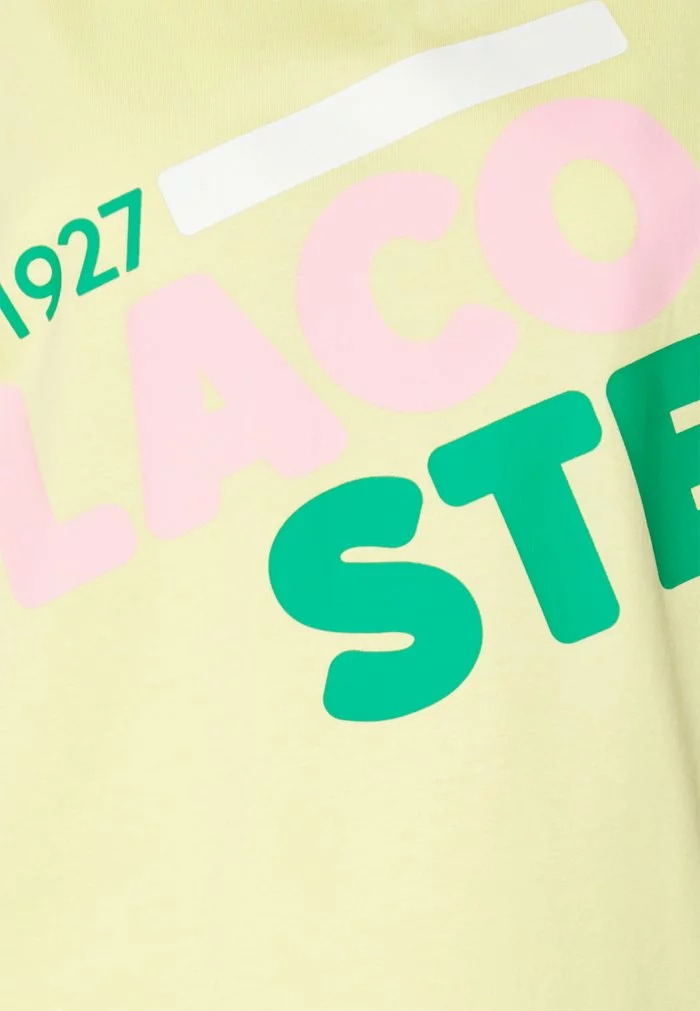 Lacoste T-shirt Imprimé - Napolitan Yellow 3 Lacoste T-shirt Imprimé - Napolitan Yellow – Image 3