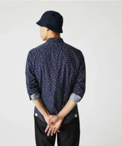 Lacoste LANGE MOUW - Chemise - Bleu Marine / Blanc 8 Lacoste LANGE MOUW - Chemise - Bleu Marine / Blanc -Lacoste Soldes Magasin 63a6de0b7d0f4c178672ea59417d7494