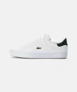 Lacoste POWERCOURT - Baskets Basses - Wht/dk Grn