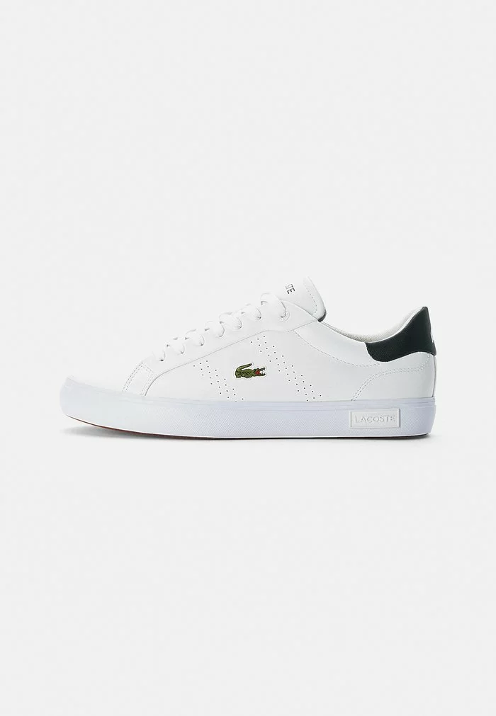 Lacoste POWERCOURT - Baskets Basses - Wht/dk Grn 1 Lacoste POWERCOURT - Baskets Basses - Wht/dk Grn