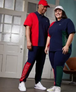 Lacoste PLUS UNISEX - Polo - Navy Blue/red/green