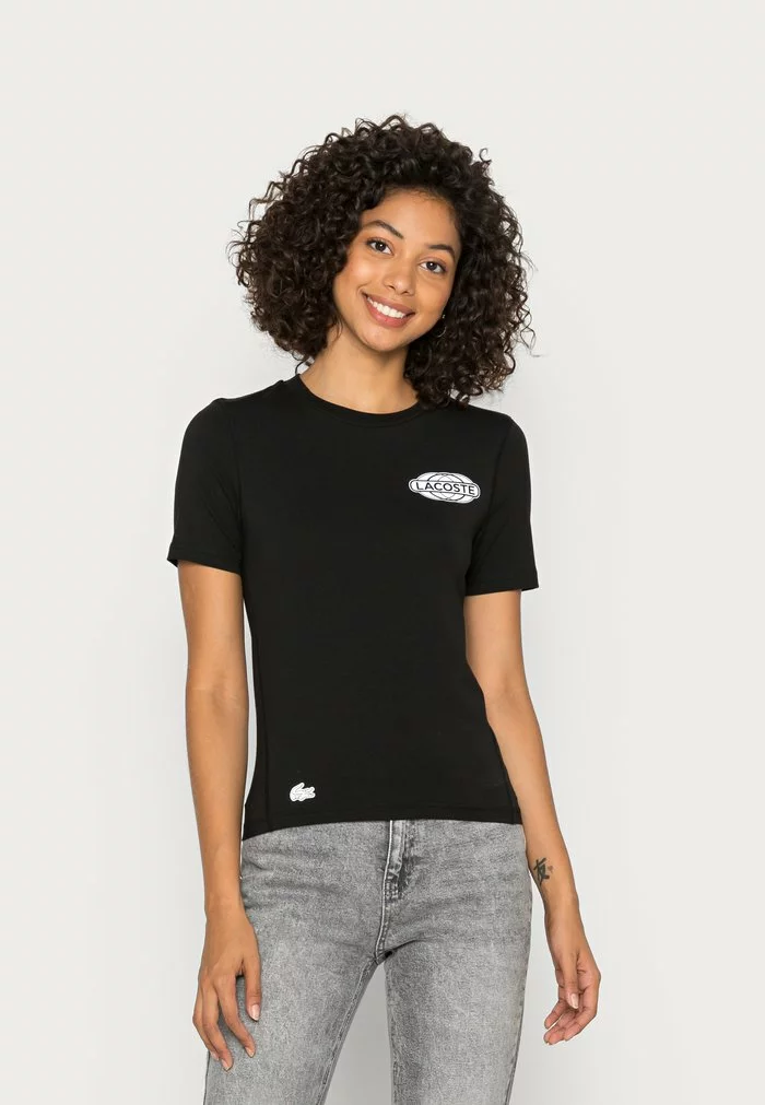 Lacoste EXCLUSIVE - T-shirt Imprimé - Black 1 Lacoste EXCLUSIVE - T-shirt Imprimé - Black